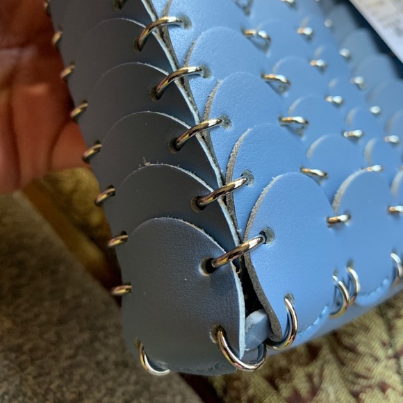 SOLD⛔️Authentic PACO RABANNE Linked leather magnetic closure crossbody - Picture 11 of 15